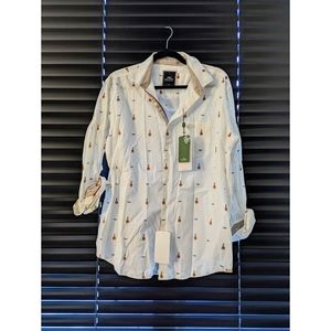 Park Avenue Casual Shirt size 42 Jamaican Rum Print